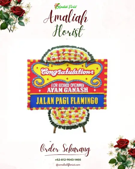 Sewa Papan Bunga Sarongan